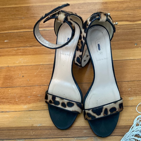 JCrew leopard heels - Picture 1 of 2